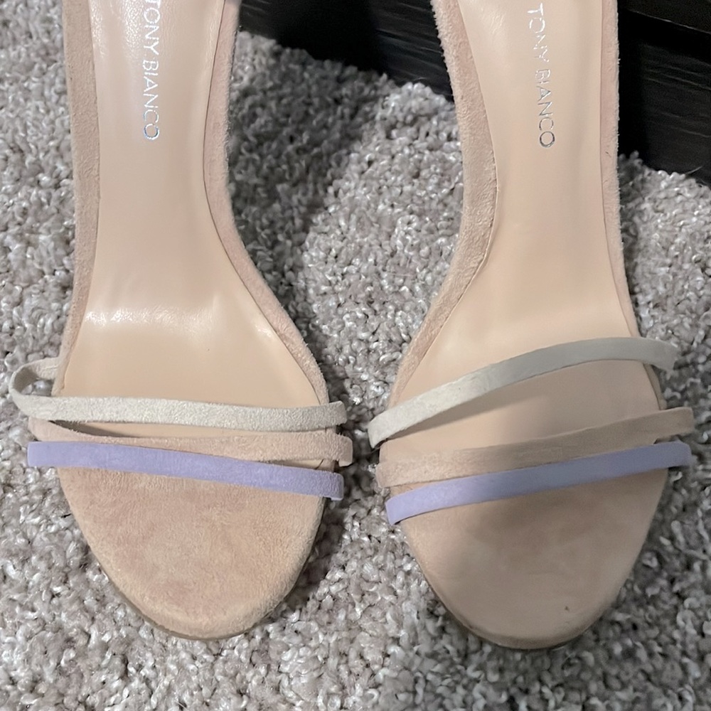 Tony Bianco Aroma Strappy Heeled Sandal In Blush Suede - Picture 5 of 10